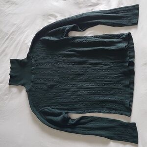 Maurices Forest Green Cable Knit Sweater